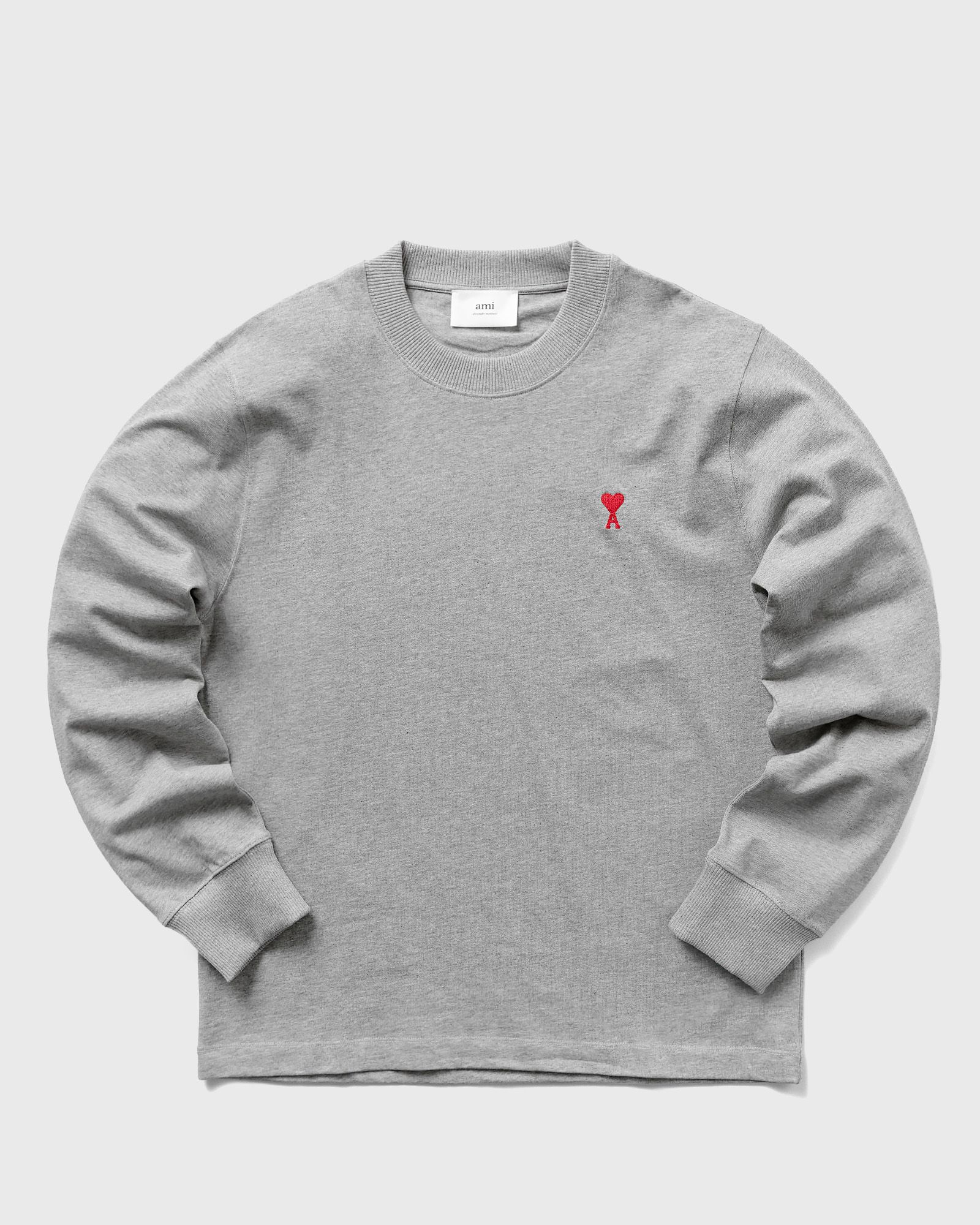 AMI Paris AMI DE COEUR LONGSLEEVE T-SHIRT men Longsleeves grey in Größe:XXL AMI Paris AMI DE COEUR LONGSLEEVE T-SHIRT men Longsleeves grey in Größe:XXL von AMI Paris