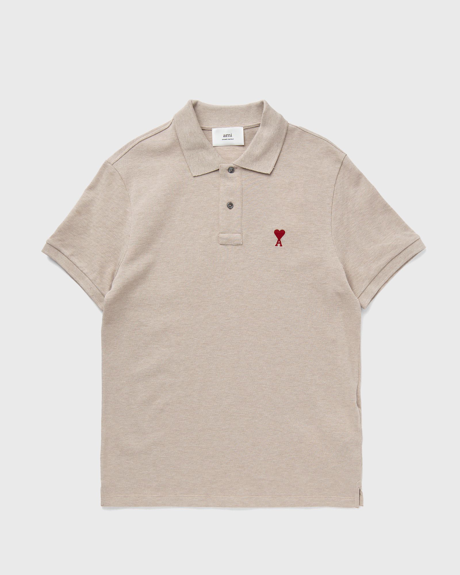 AMI Paris AMI DE COEUR POLO SHIRT men Polos beige in Größe:M AMI Paris AMI DE COEUR POLO SHIRT men Polos beige in Größe:M von AMI Paris