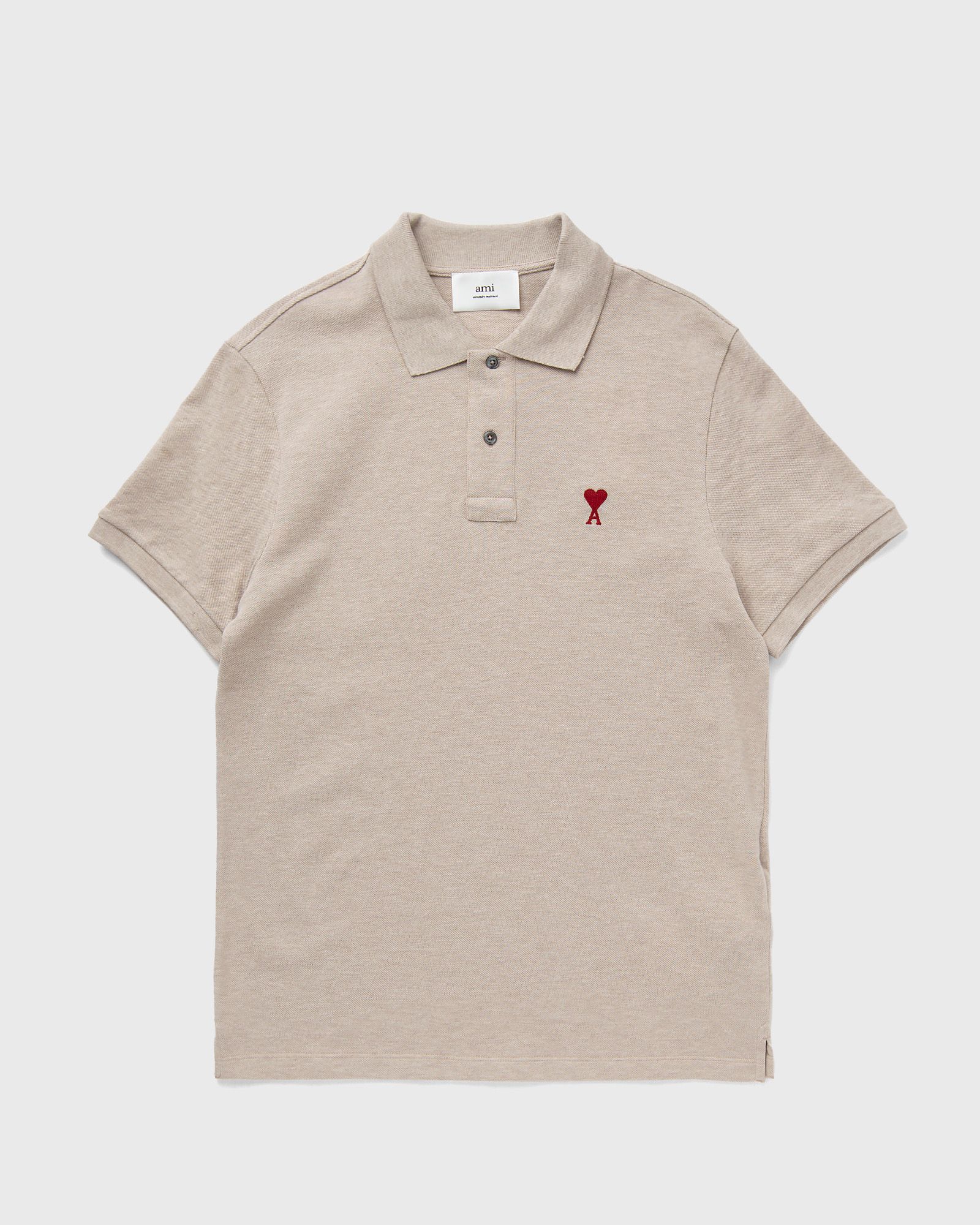 AMI Paris AMI DE COEUR POLO SHIRT men Polos beige in Größe:XXL von AMI Paris