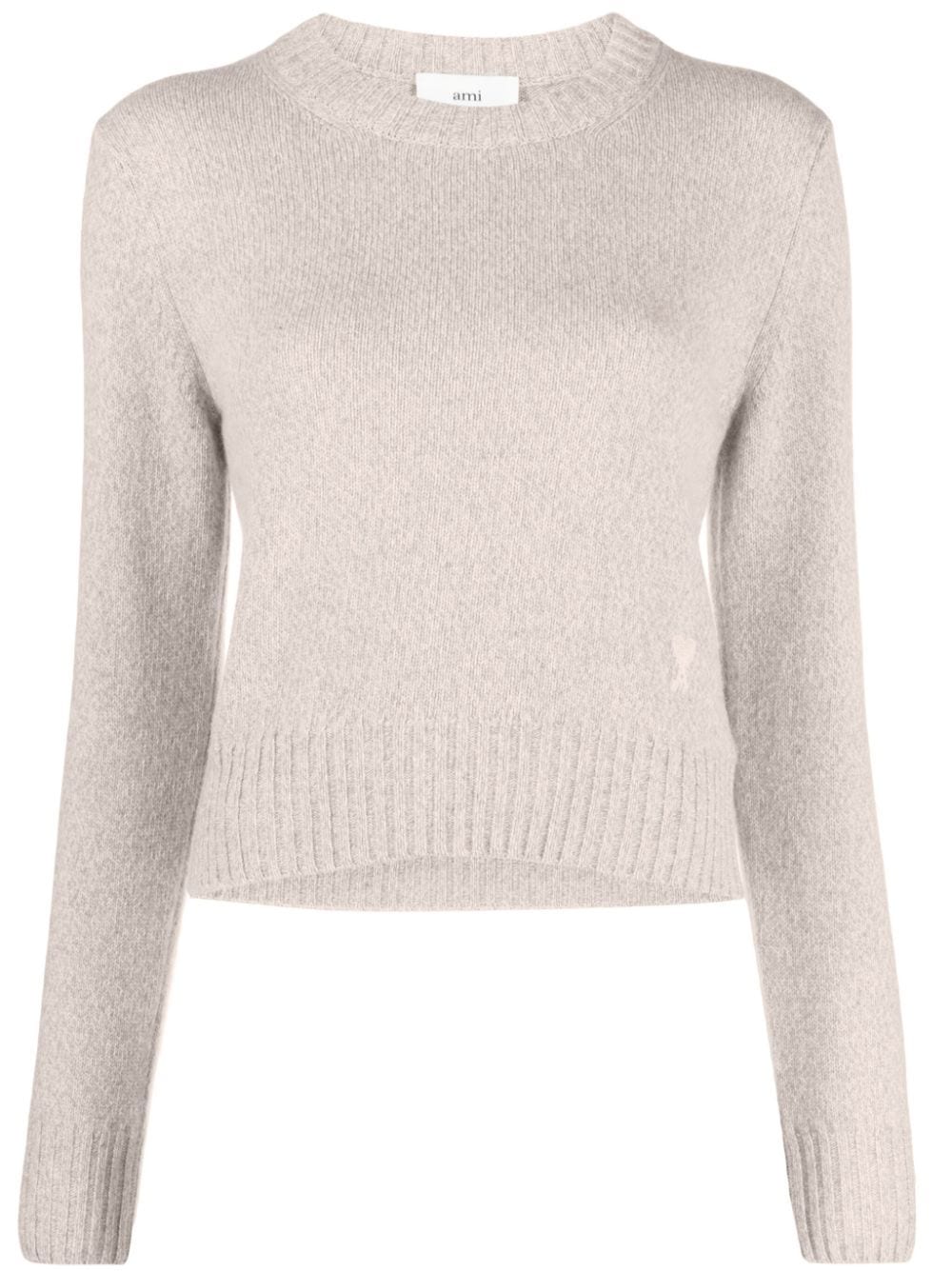 AMI Paris Ami de Coeur Kaschmirpullover - Nude von AMI Paris