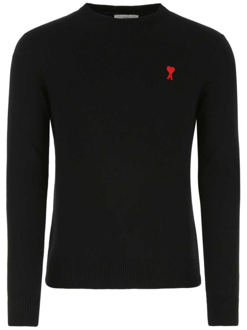 AMI Paris Ami de Cœur Pullover - Schwarz von AMI Paris