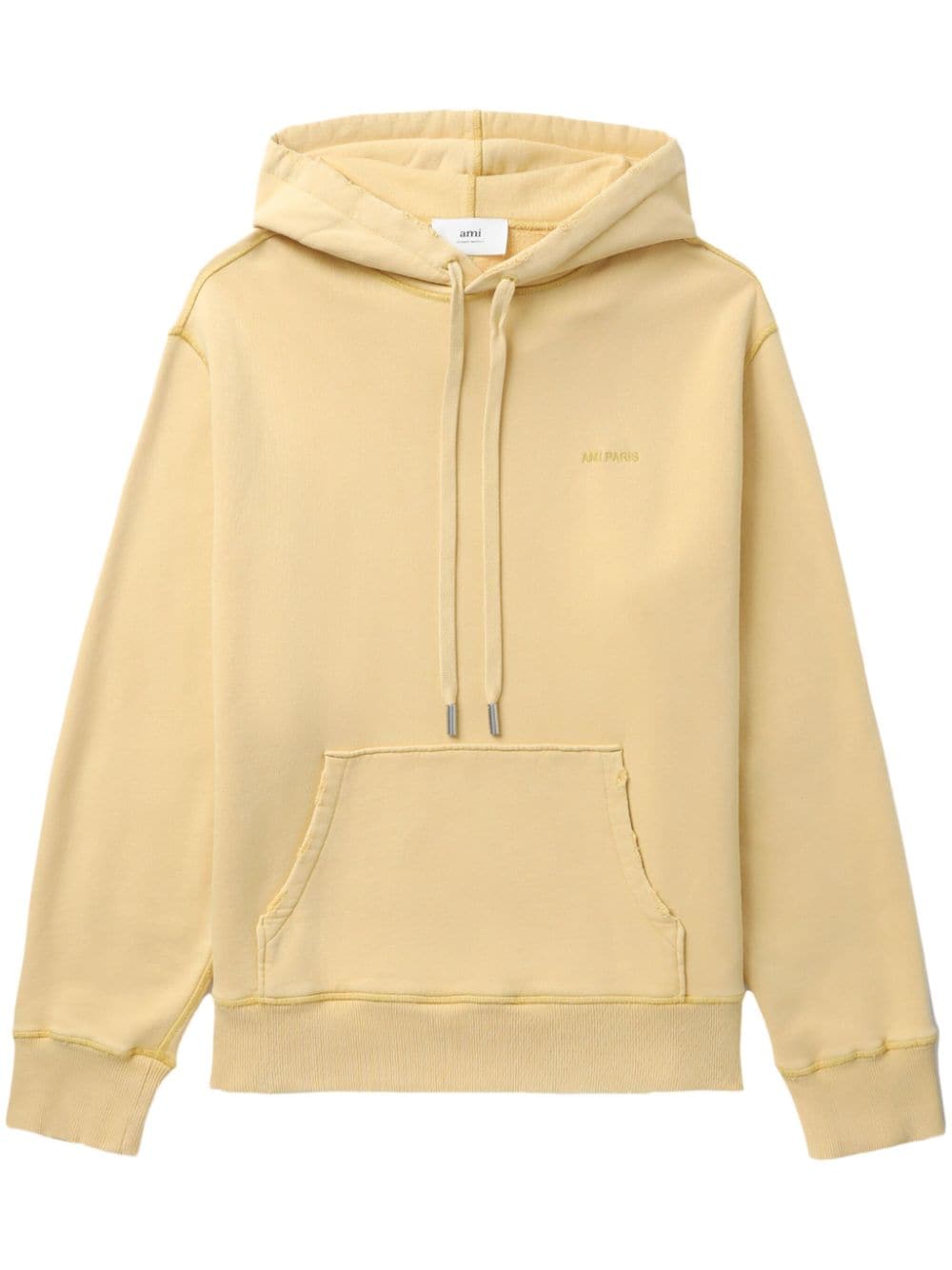 AMI Paris Hoodie mit Logo-Stickerei - Gelb von AMI Paris