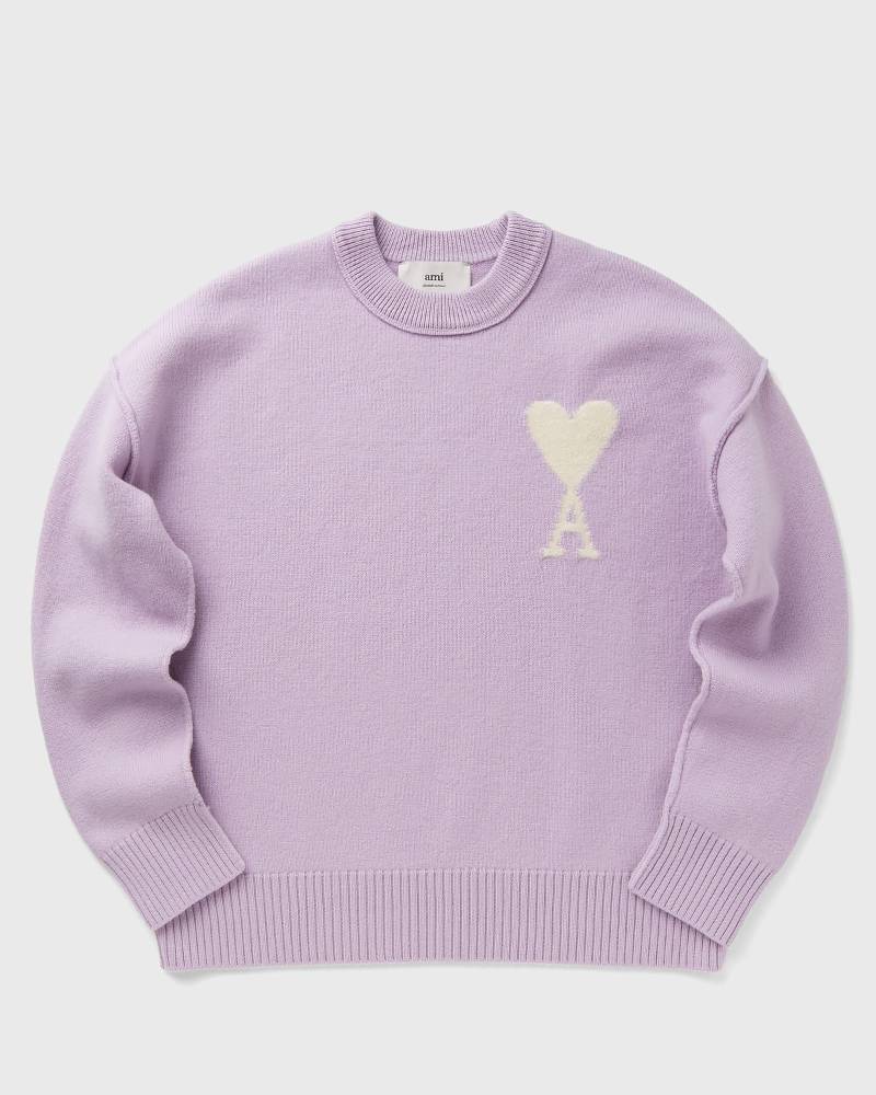 AMI Paris BOXY OFF WHITE ADC SWEATER men Pullovers purple in Größe:XS von AMI Paris