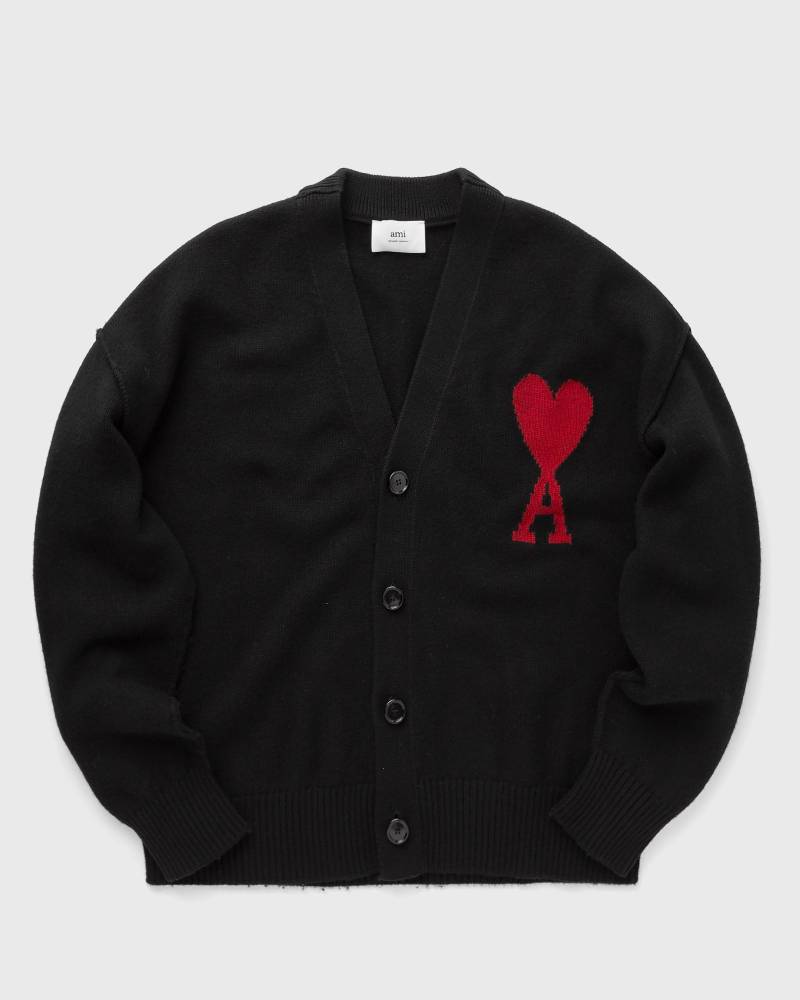 AMI Paris BOXY RED ADC CARDIGAN men Zippers & Cardigans black in Größe:XXL von AMI Paris