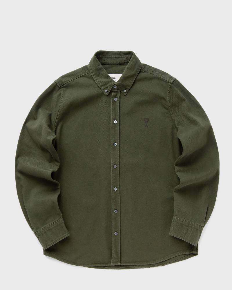 AMI Paris CLASSIC ADC SHIRT men Longsleeves green in Größe:S von AMI Paris