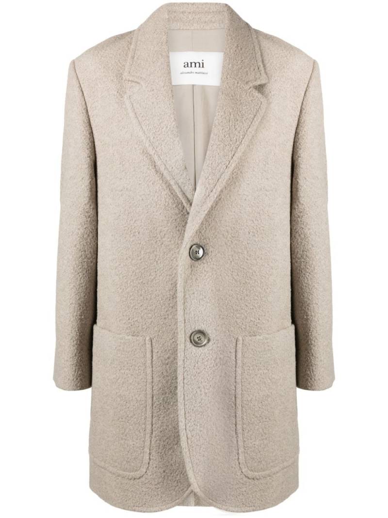 AMI Paris Einreihiger Blazer - Nude von AMI Paris