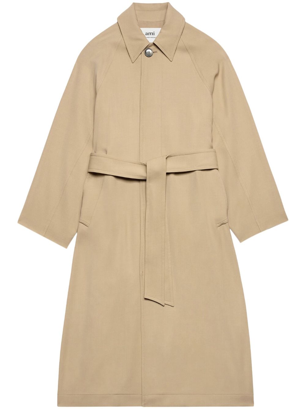 AMI Paris Einreihiger Trenchcoat - Nude von AMI Paris