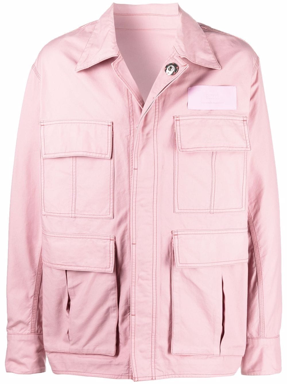 AMI Paris Hemdjacke mit Taschendetail - Rosa von AMI Paris