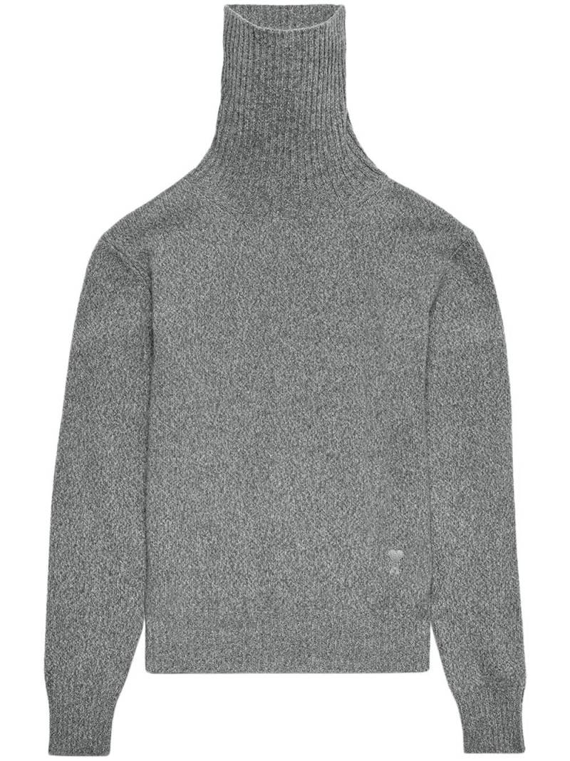 AMI Paris Kaschmirpullover mit Rollkragen - Grau von AMI Paris