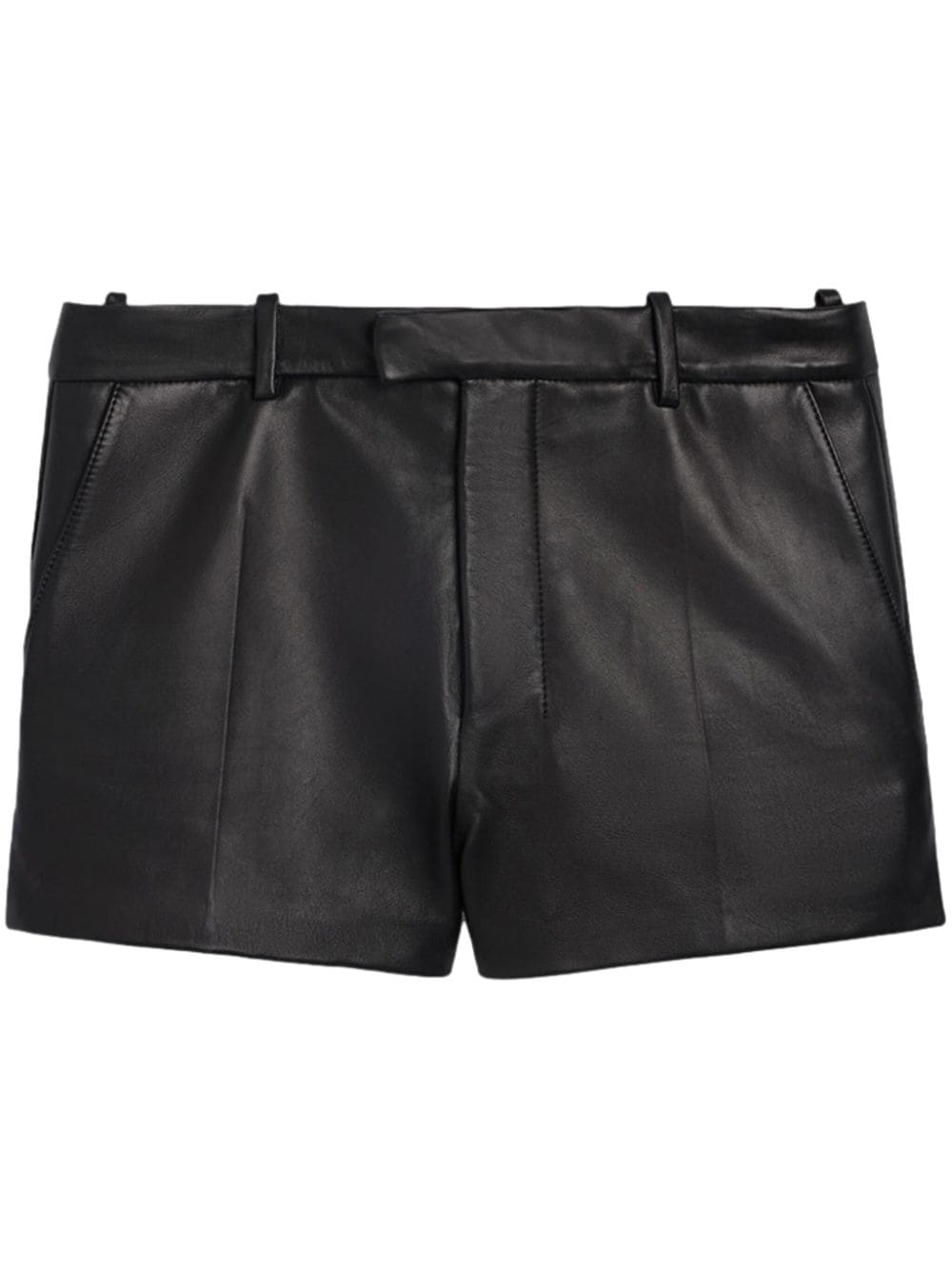 AMI Paris Klassische Ledershorts - Schwarz von AMI Paris