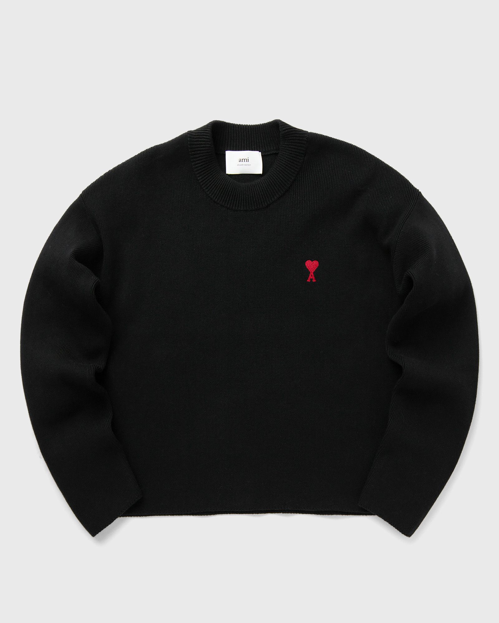 AMI Paris RED ADC CREWNECK SWEATER men Pullovers black in Größe:M von AMI Paris