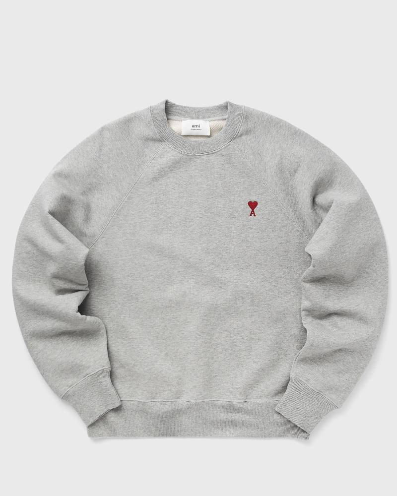 AMI Paris RED AMI DE COEUR SWEATSHIRT men Sweatshirts grey in Größe:M von AMI Paris