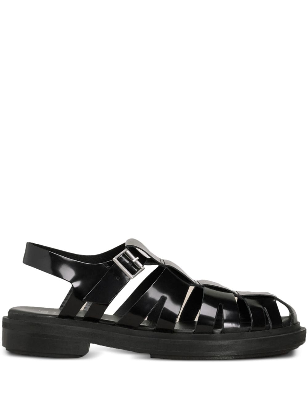 AMI Paris Sandalen aus Lackleder - Schwarz von AMI Paris