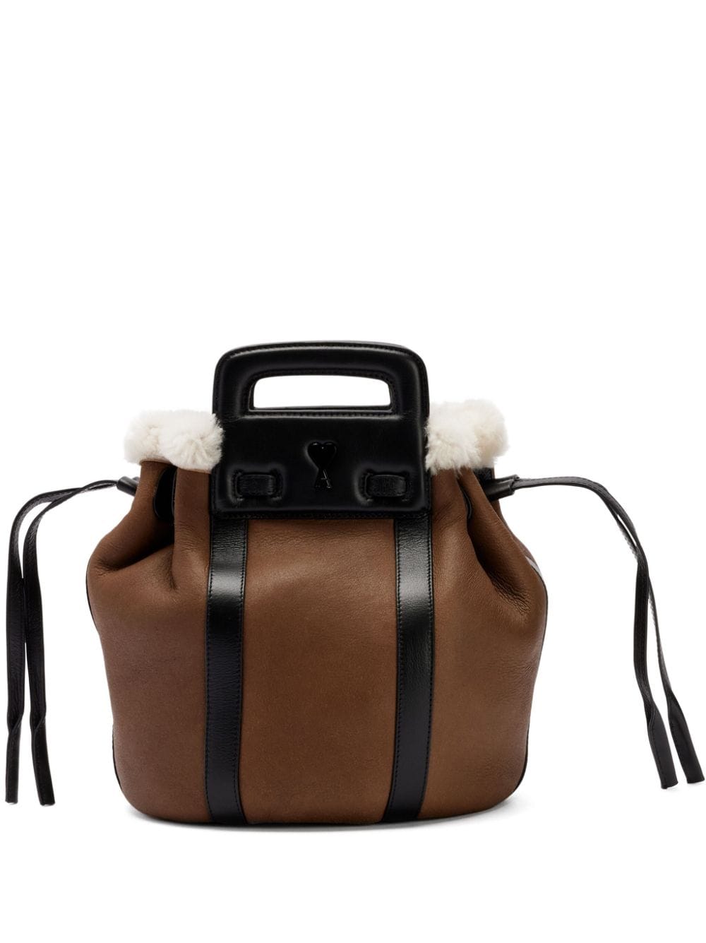 AMI Paris Shopper mit Shearling-Futter - Braun von AMI Paris