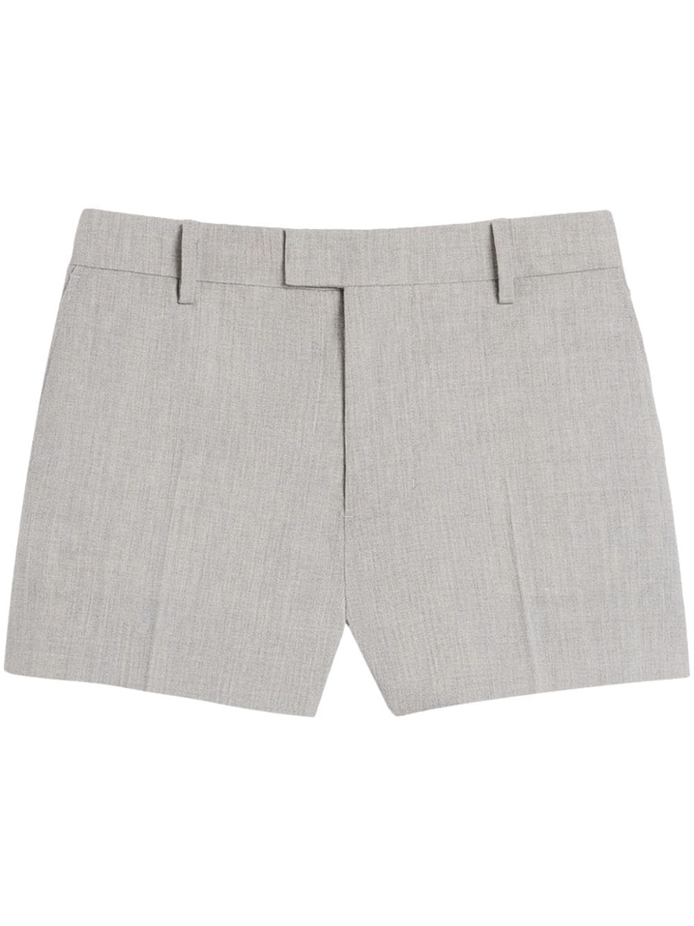 AMI Paris Shorts aus Wollkrepp - Grau von AMI Paris