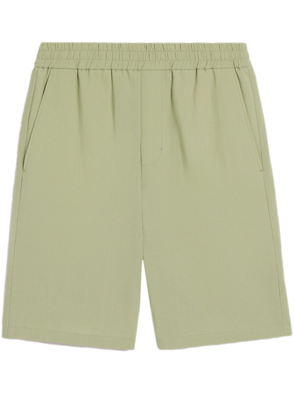 AMI Paris Shorts mit Logo-Schild - Grün von AMI Paris