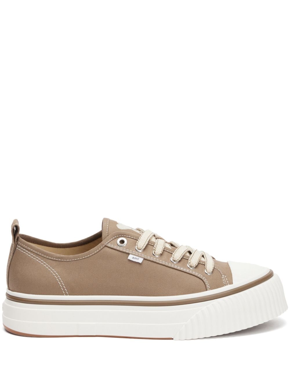 AMI Paris Sneakers aus Canvas - Braun von AMI Paris