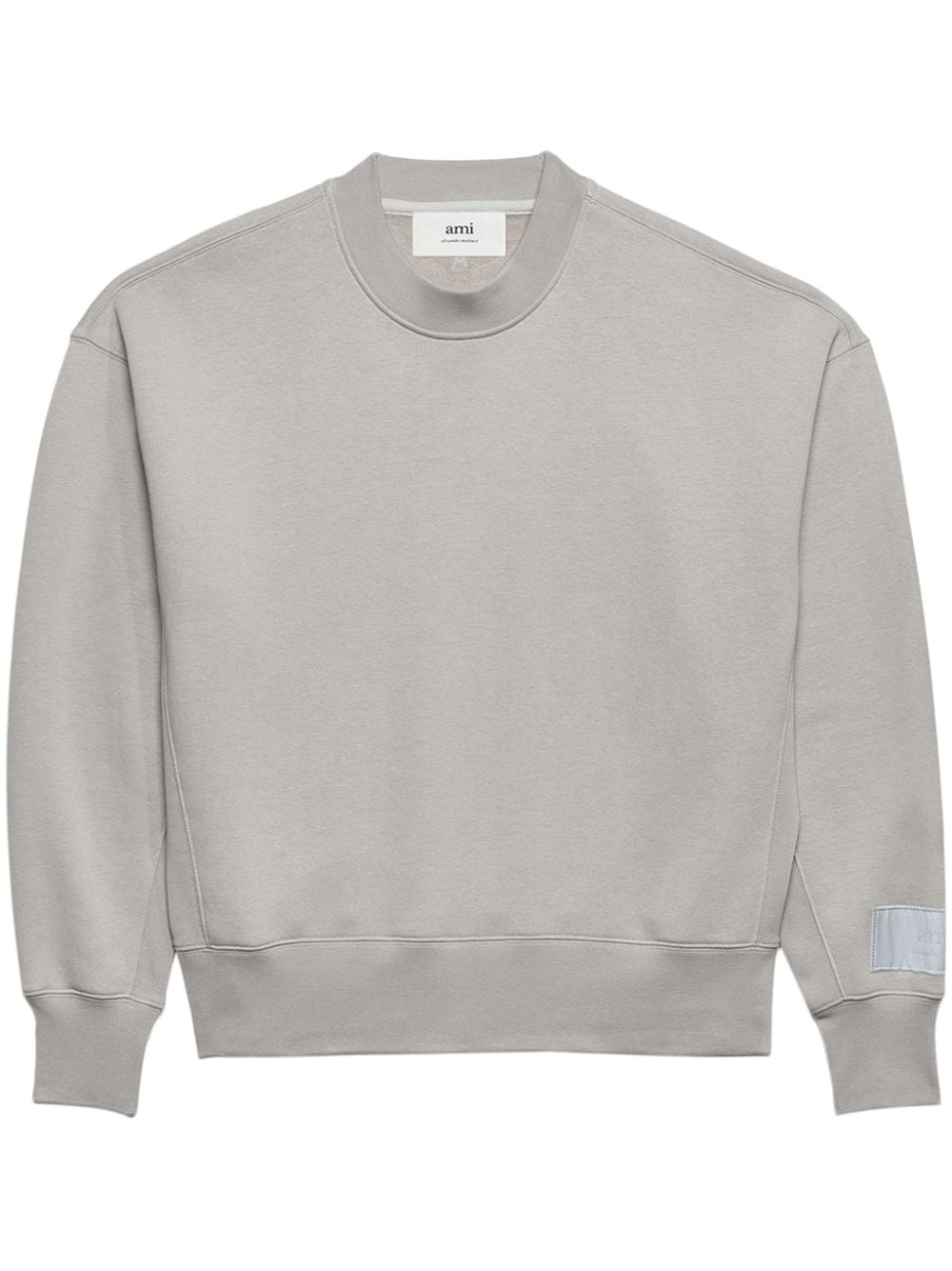 AMI Paris Sweatshirt mit Logo-Applikation - Grau von AMI Paris