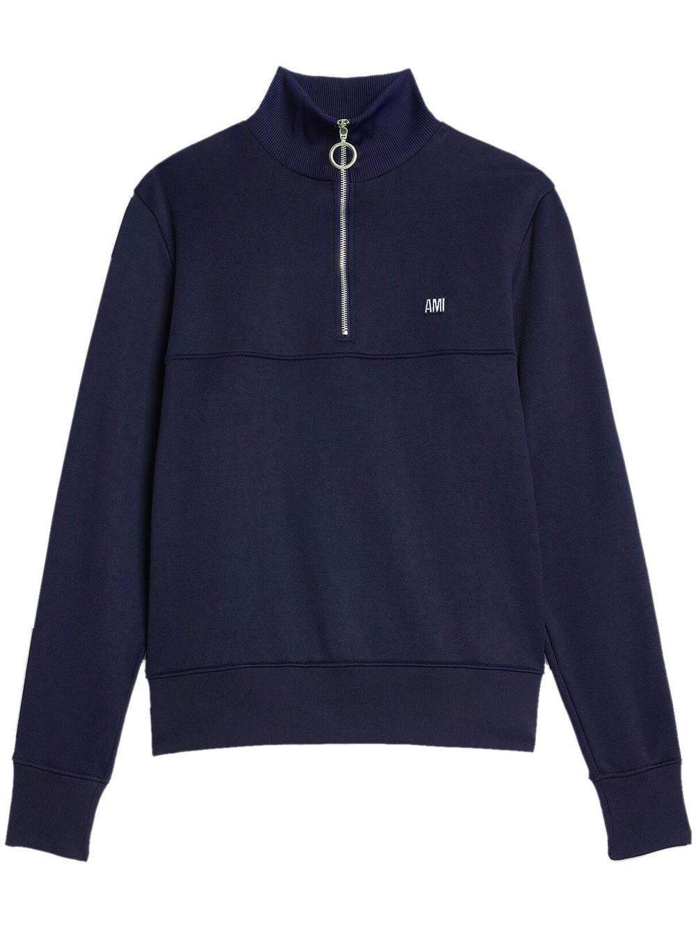 AMI Paris Sweatshirt mit Reißverschluss - Blau von AMI Paris