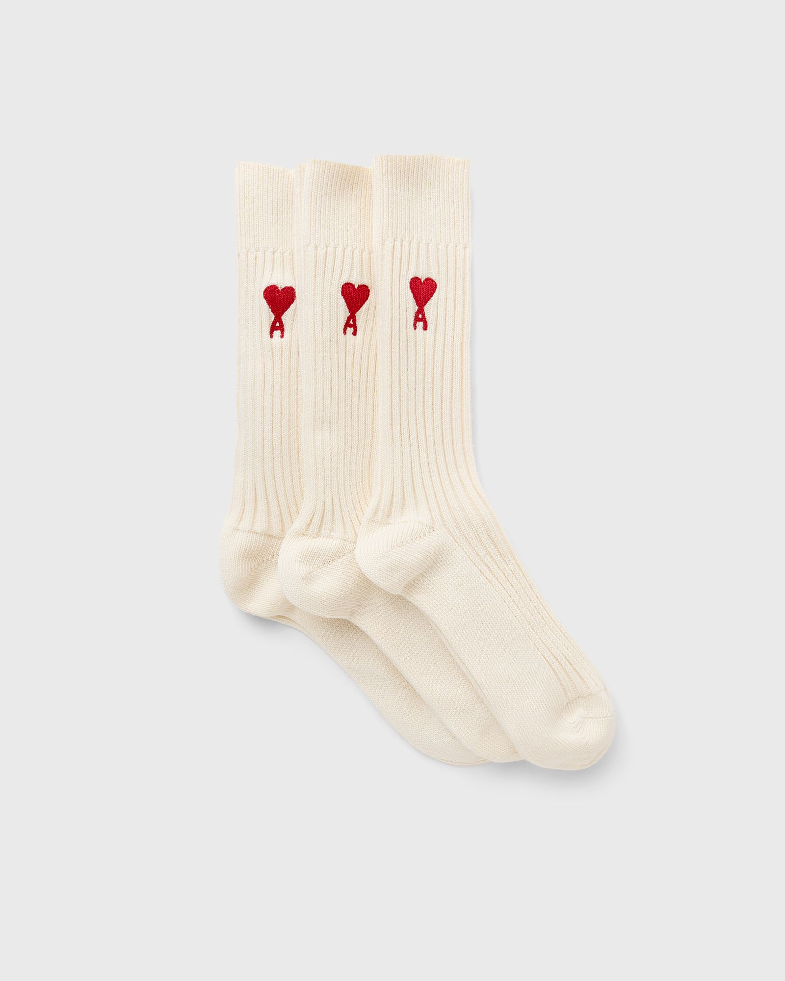 AMI Paris THREE PACK AMI DE COEUR SOCKS men Socks beige in Größe:EU 42-46 von AMI Paris