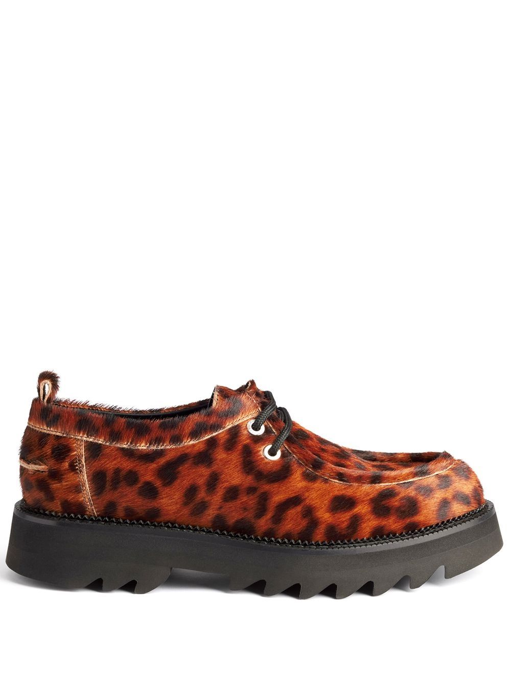 AMI Paris Plateau-Schuhe mit Leoparden-Print - Braun von AMI Paris