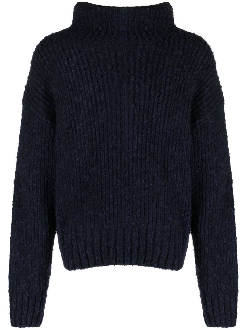 AMI Paris Gerippter Strickpullover - Blau von AMI Paris