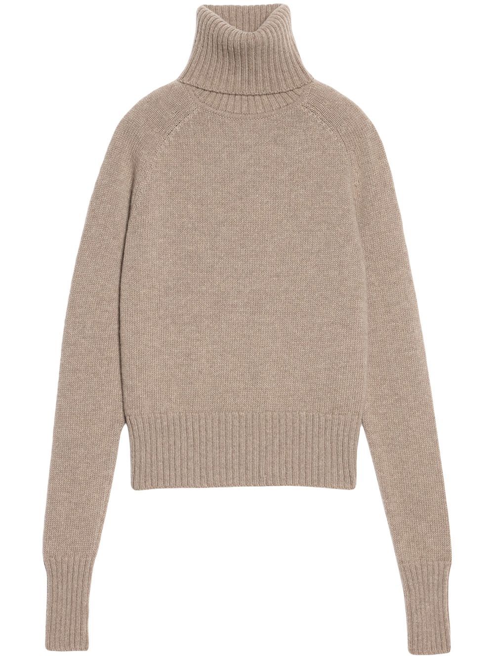 AMI Paris Klassischer Rollkragenpullover - Nude von AMI Paris