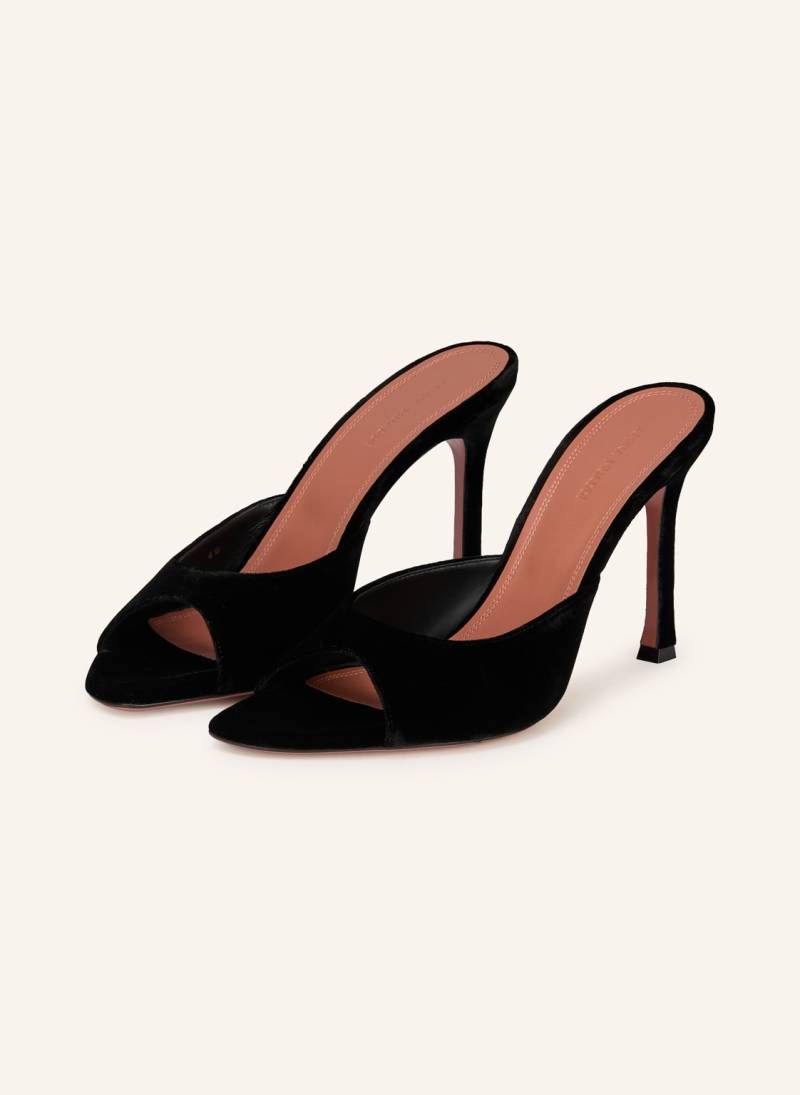 Amina Muaddi Mules Alexa Slipper 95 schwarz von AMINA MUADDI
