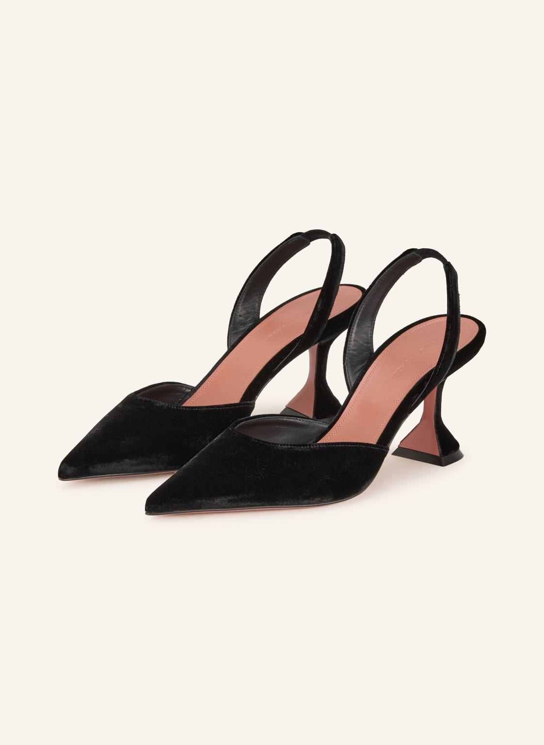 Amina Muaddi Slingpumps Holli schwarz von AMINA MUADDI