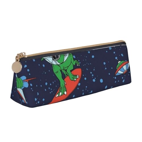 AMINNU Lustiges Astronaut Dinosaurier Rakete Federmäppchen Multifunktionales Federmäppchen Schüler Federmäppchen mit Reißverschluss Geeignet für Schulen und Büros, Unisex, weiß, Einheitsgröße, von AMINNU