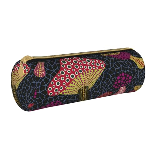 AMINNU Pilzzz-Federmäppchen, langlebiges Federmäppchen, Schüler-Federmäppchen, Reißverschluss-Federmäppchen, geeignet für Schulen und Büros, Unisex, weiß, Einheitsgröße, Kosmetiktasche von AMINNU