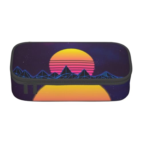 AMINNU Retrowave Bilder Große Kapazität Federmäppchen, Multifunktionales Federmäppchen, Federmäppchen für Teenager, mit Reißverschluss, geeignet für Schulen und Büros, Schwarz , Einheitsgröße, AMINNU Retrowave Bilder Große Kapazität Federmäppchen, Multifunktionales Federmäppchen, Federmäppchen für Teenager, mit Reißverschluss, geeignet für Schulen und Büros, Schwarz , Einheitsgröße, von AMINNU