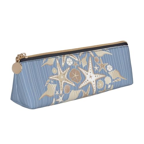 AMINNU Seashell Weihnachten Federmäppchen, Multifunktionales Federmäppchen, Schülermäppchen, mit Reißverschluss, geeignet für Schulen und Büros, Unisex, weiß, Einheitsgröße, Kosmetiktasche von AMINNU