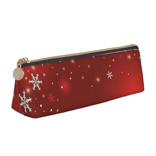 AMINNU Weihnachten Federmäppchen, Multifunktionales Federmäppchen, Schüler-Federmäppchen, mit Reißverschluss, geeignet für Schulen und Büros, Unisex, weiß, Einheitsgröße, Kosmetiktasche von AMINNU