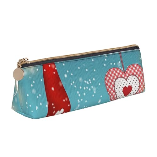 AMINNU Weihnachten Traditionelle Wichtel Federmäppchen Multifunktionales Federmäppchen Schüler Federmäppchen mit Reißverschluss Geeignet für Schulen und Büros, Unisex, weiß, Einheitsgröße, von AMINNU