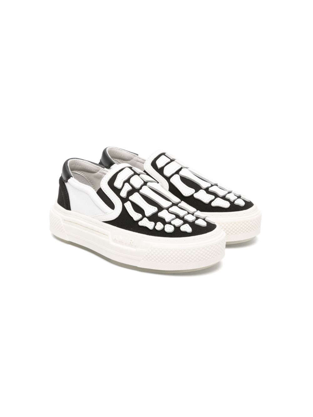 AMIRI KIDS Bones Slip-On-Sneakers aus Canvas - Schwarz von AMIRI KIDS