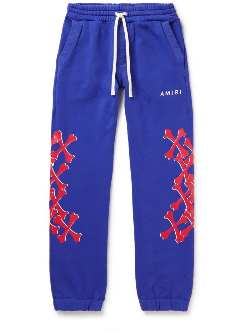 AMIRI KIDS - Logo-Print Cotton-Jersey Sweatpants - Men - Blue - 6 von AMIRI KIDS