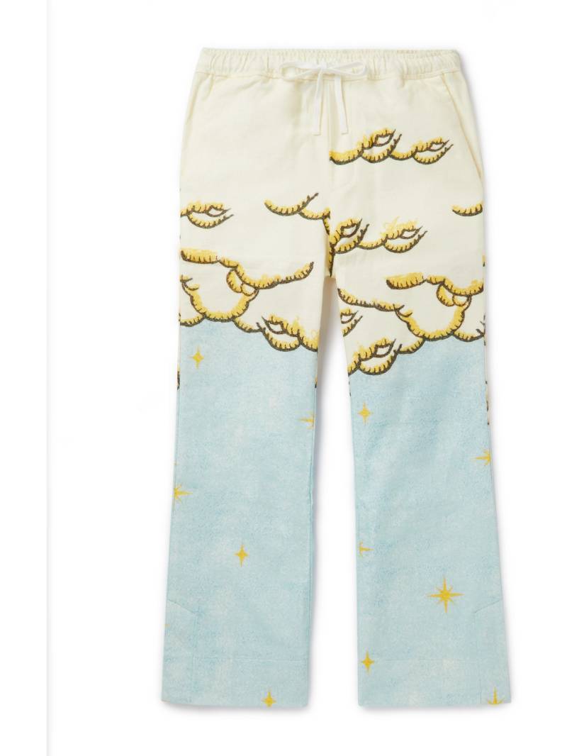 AMIRI KIDS - Sunscape Printed Cotton-Flannel Pyjama Trousers - Men - Multi - 12 von AMIRI KIDS
