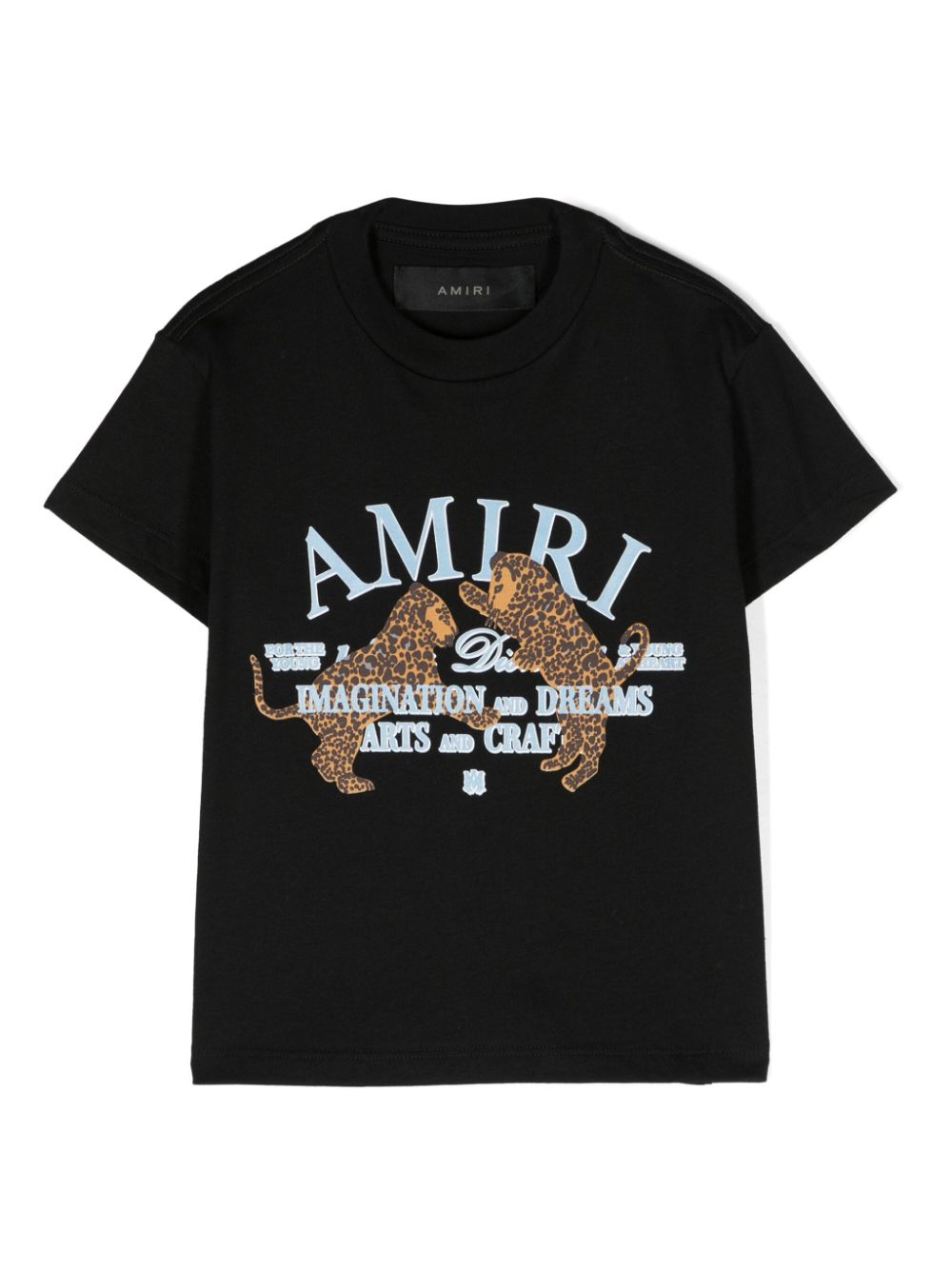 AMIRI KIDS T-Shirt mit Arts Distrit Leopard-Print - Schwarz von AMIRI KIDS