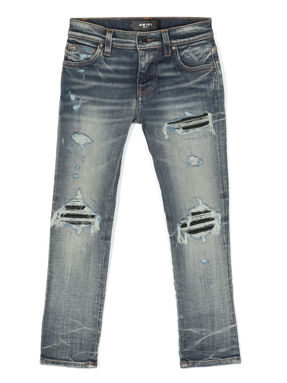 AMIRI KIDS Slim-Fit-Jeans im Distressed-Look - Blau von AMIRI KIDS