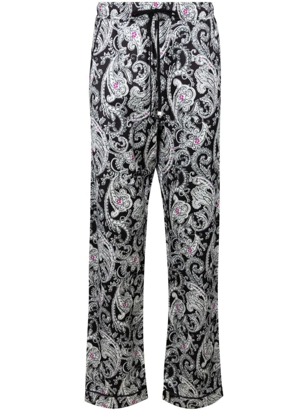 AMIRI "Black and White" Hose mit Paisley-Print - Schwarz von AMIRI