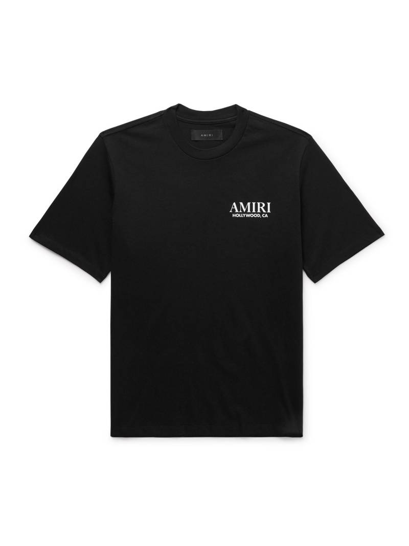 AMIRI - Bones Stacked Logo-Print Cotton-Jersey T-Shirt - Men - Black - L von AMIRI