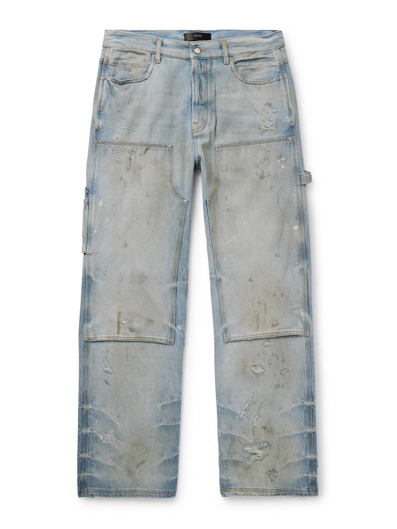 AMIRI - Carpenter Straight-Leg Distressed Jeans - Men - Blue - UK/US 36 von AMIRI