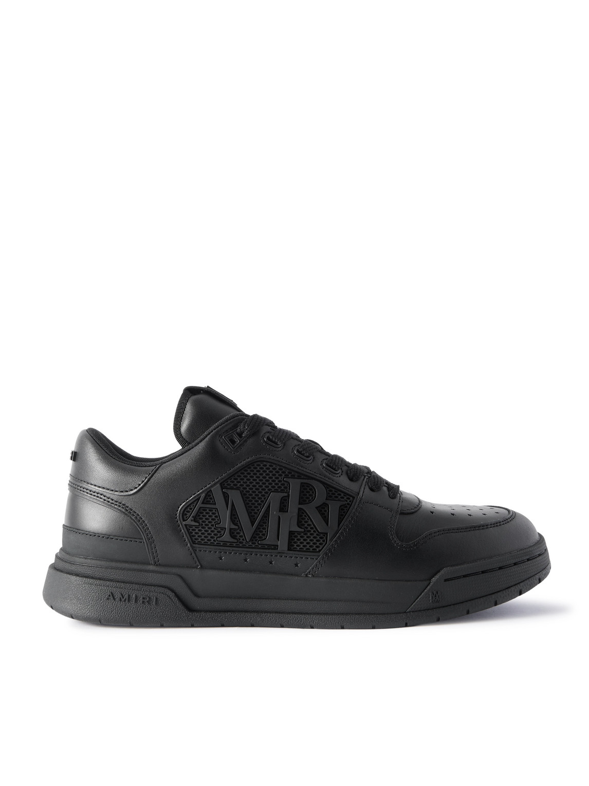 AMIRI - Classic Low Logo-Appliquéd Rubber-Trimmed Leather Sneakers - Men - Black - EU 45 von AMIRI