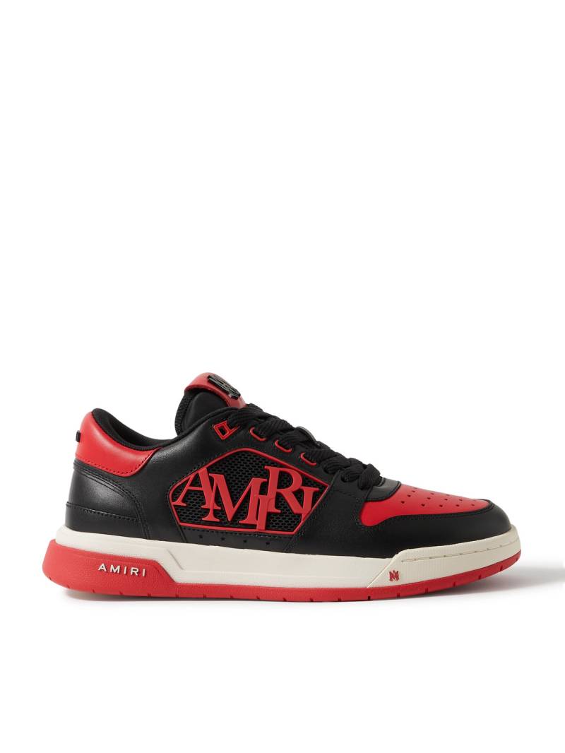 AMIRI - Classic Low Logo-Appliquéd Rubber-Trimmed Leather Sneakers - Men - Red - EU 42 von AMIRI