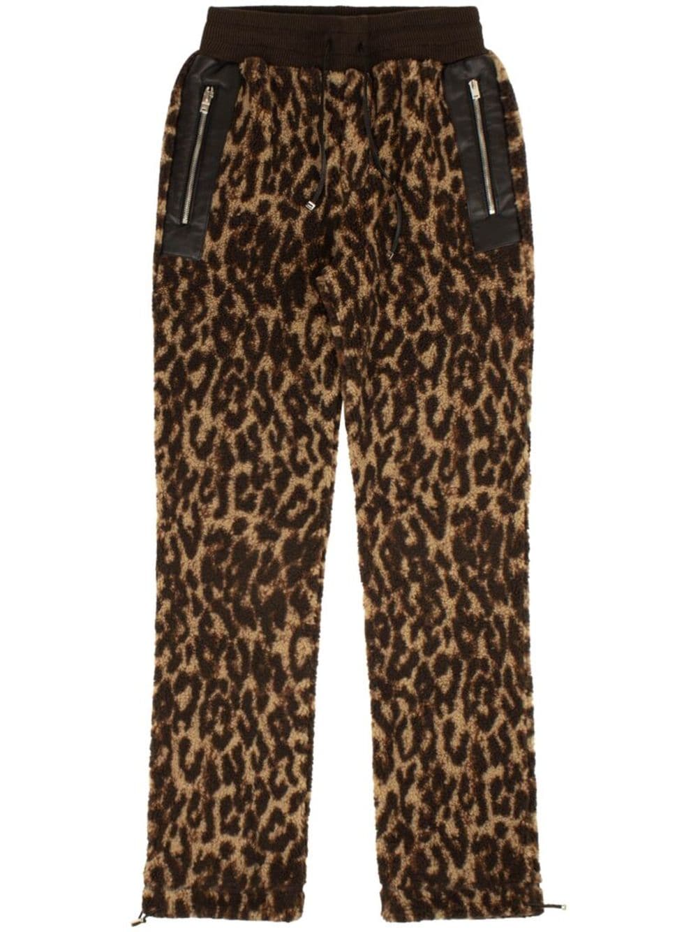 AMIRI Fleecehose mit Leoparden-Print - Braun von AMIRI