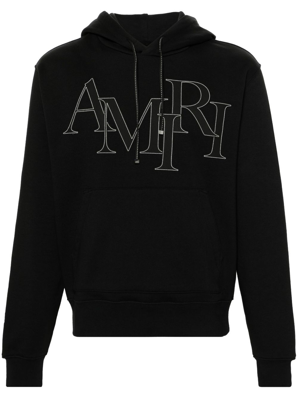 AMIRI Kapuzenpullover mit Logo-Patches - Schwarz von AMIRI