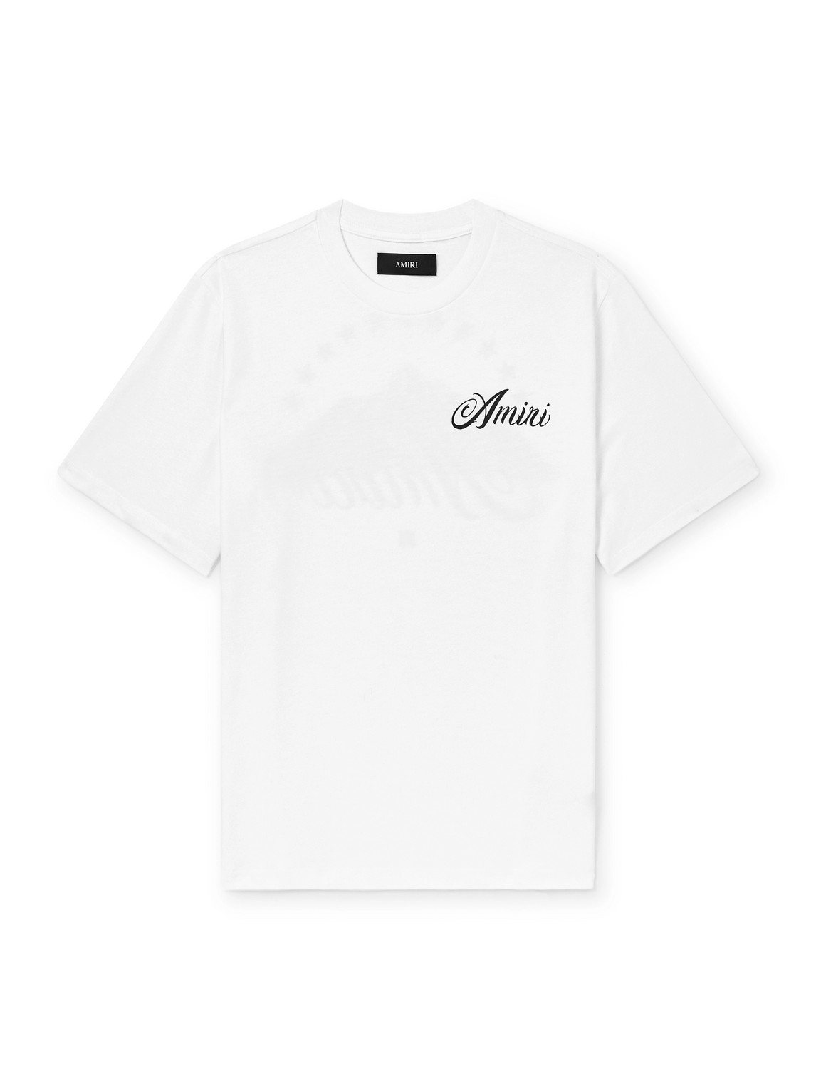 AMIRI - Logo-Print Cotton-Jersey T-Shirt - Men - White - XS von AMIRI