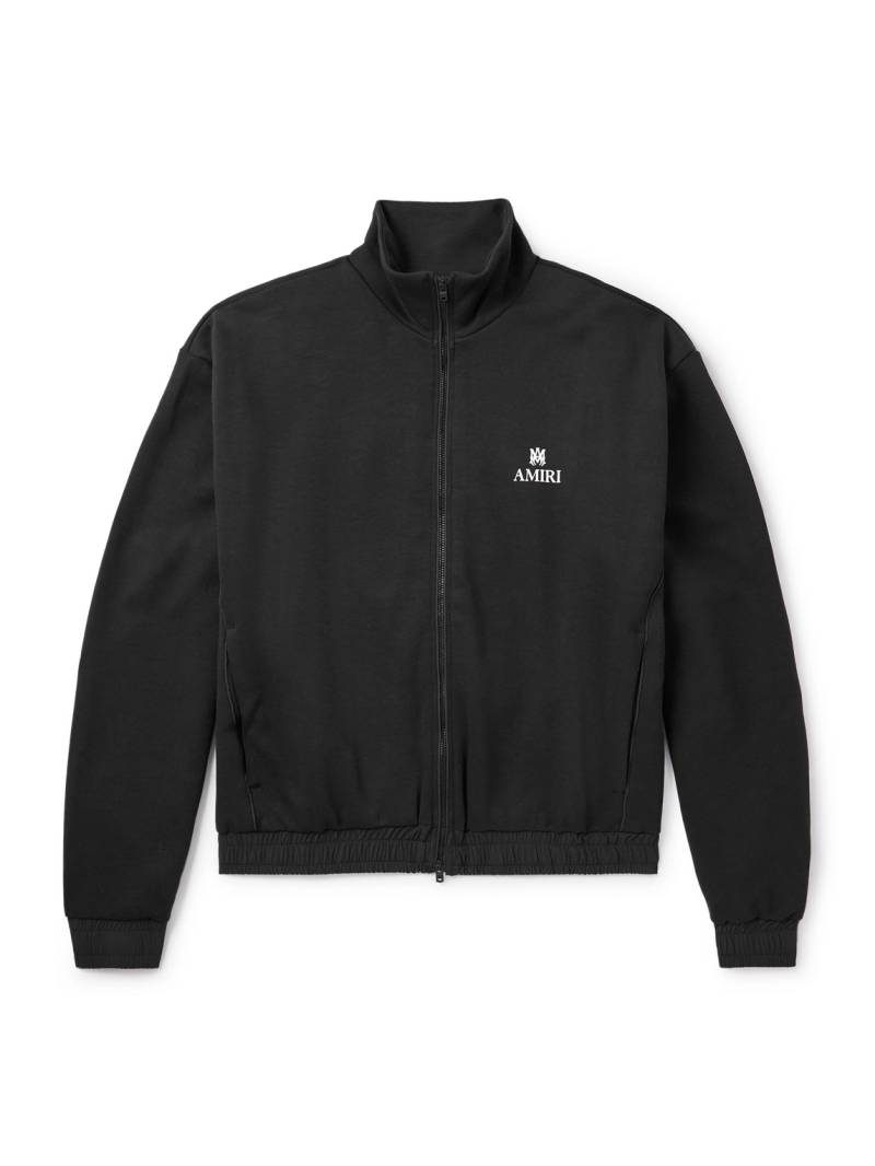 AMIRI - Lounge Logo-Embroidered Tech-Jersey Track Jacket - Men - Black - XS von AMIRI
