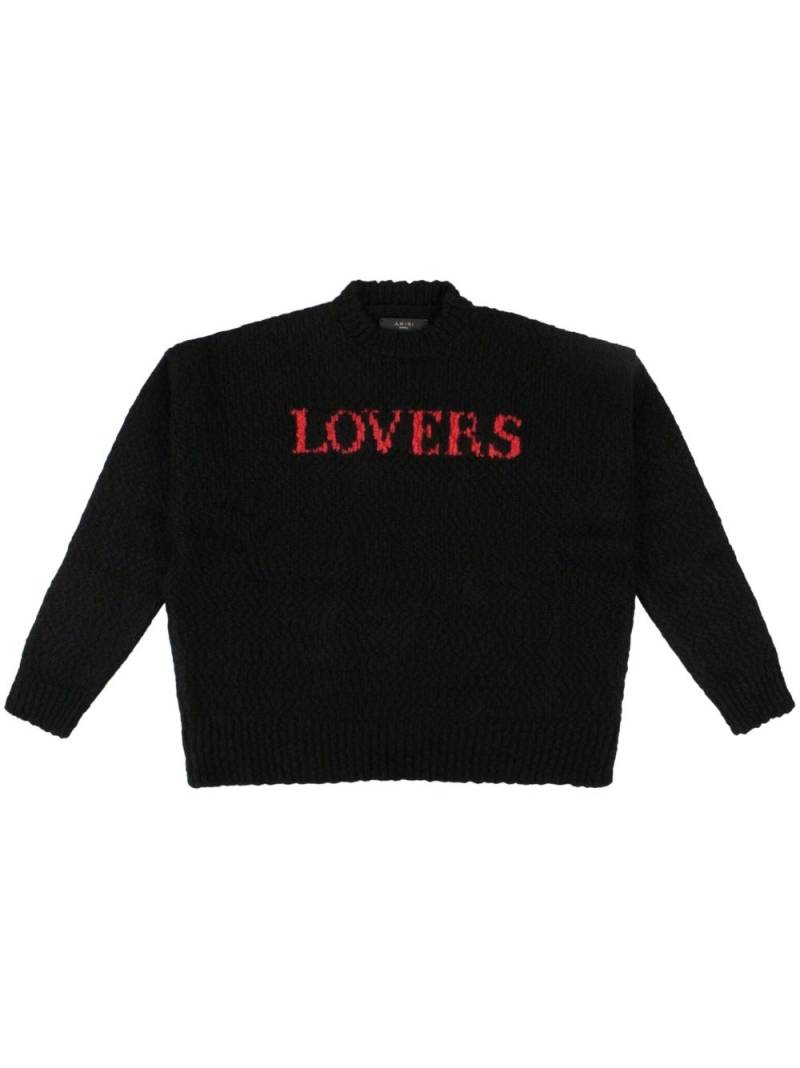 AMIRI Lovers Wollpullover - Schwarz von AMIRI